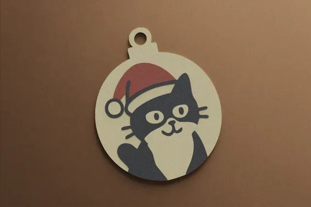 11 Christmas Cat Ornaments – Multicolor AMS Ready — Фото 7 из 15