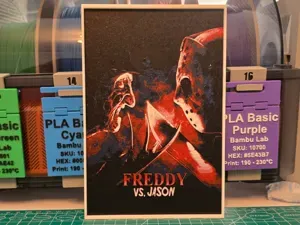 Freddy vs. Jason Movie Poster - Hueforge Art