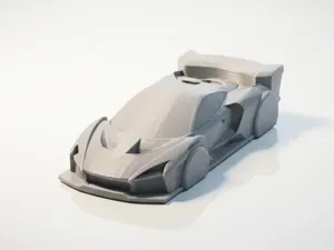 McLaren Senna Race Car Simplified 3D Printable