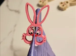 Easter rabbit clamp - for food bags / package