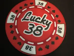 Fallout New Vegas Lucky 38 Poker Chip Coaster