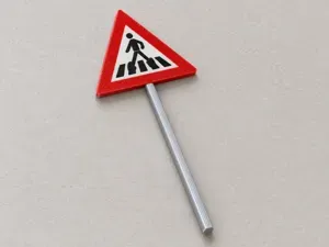 German Sign VZ 101-11 Zebra Crossing - 6 Scales