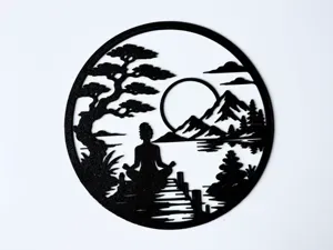 Yoga zen 2D wall art decoration