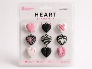 9 Heart Charms Collection