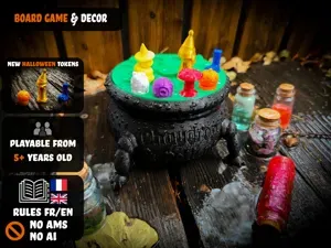 No ai - Halloween Cauldron & Potions - Board Game