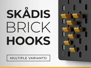 IKEA Skadis brick hooks