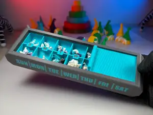Sliding Pill Box AM/PM 