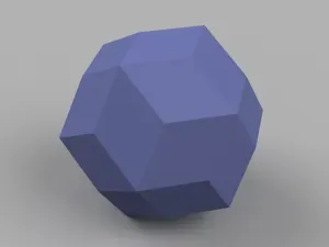 Low Poly Spheres: Rhombic Triacontahedron