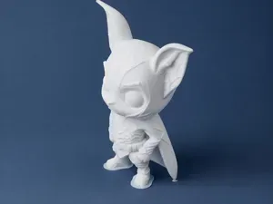 Chibi Gothic Bat Figurine | Whimsical Dark Art