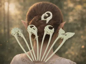 Elven Fantasy Hair Pin Collection