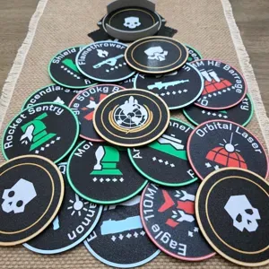 Helldivers 2 Stratagem Coasters w/ Hellpod Holder