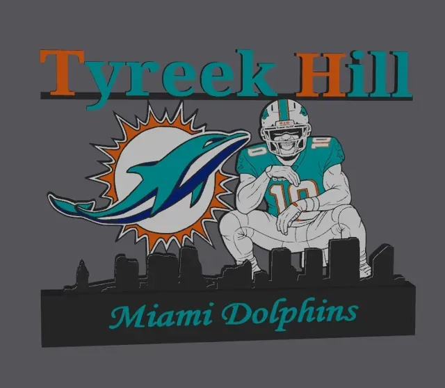NFL - Miami Dolphins Tyreek Hill display — Фото 4 из 4