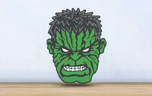 Hulk - Layered - Word Wall Art