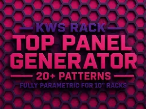 KWS RACK Top Panel Generator 20+ Patterns +Vented