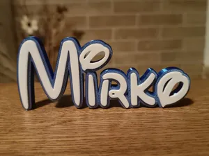 Disney Name Sign Mirko Kid Room Wall Decor Tag