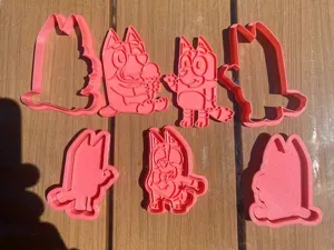 Bluey cookie cutters+stamp