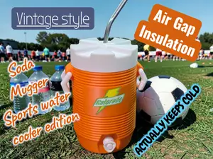 Vintage Sports Cooler Soda Can Mugger