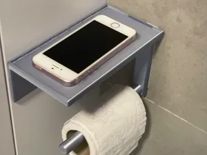The Toilet Paper Holder With a Royal Phone Throne