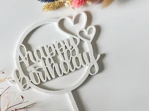 Caketopper Happy Birthday