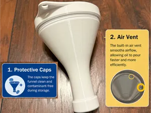 Oil Funnel (Vent and Cap) for Subaru and Toyota 
