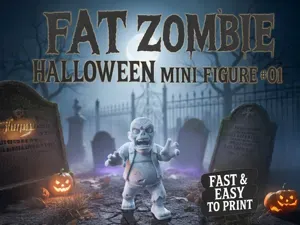 FAT ZOMBIE - Halloween Mini Figure #01