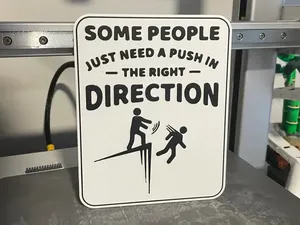 Funny Push Sign