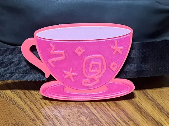 Tea Cups Bag Strap Charm