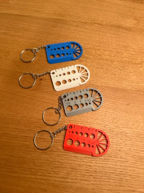 Multi-Tool Keychain with Ruler, Gauge & Scraper — Фото 3 из 6