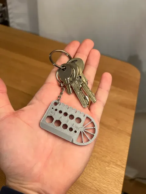 Multi-Tool Keychain with Ruler, Gauge & Scraper — Фото 6 из 6