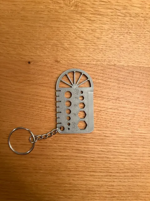 Multi-Tool Keychain with Ruler, Gauge & Scraper — Фото 4 из 6