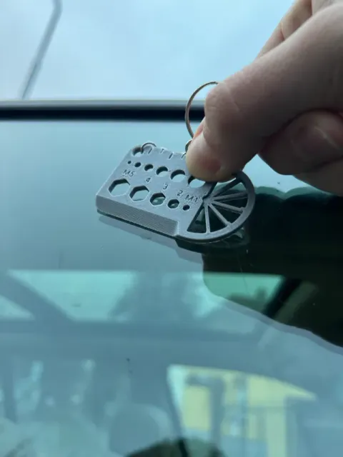 Multi-Tool Keychain with Ruler, Gauge & Scraper — Фото 2 из 6
