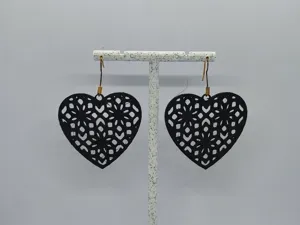 Aretes Escultura Corazón de Filigrana