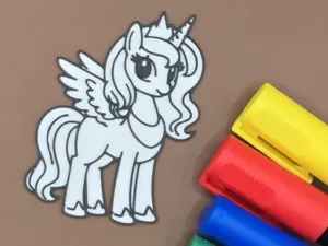 Pegasus Unicorn Coloring Panel