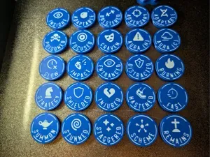 Malifaux Token Set 4E AMS, Storage Tray & Tower