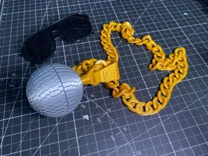 Disco Ball Necklace with snap lock disco ball!!!