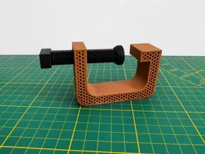 C-Clamp 4 sizes 26mmx(20-80)mm Honeycomb pattern
