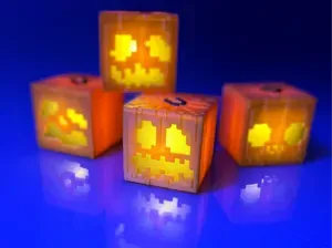 Minecraft Jack-O'-Lantern Lamp - Minecraft Pumpkin