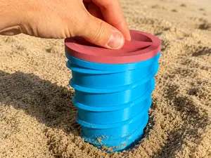 Beach Sand Safe Screw-In Hidden Storage Container