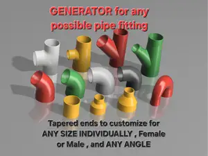 GENERATOR for Pipe, tube, hose fitting ( tapered )