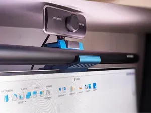 EIZO flexscan LED lamp & webcam monitor mount