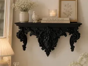 Baroque Heart Wall Shelf – Gothic Floating Shelf
