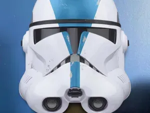 Star Wars 501st Trooper Black Series helmet stand