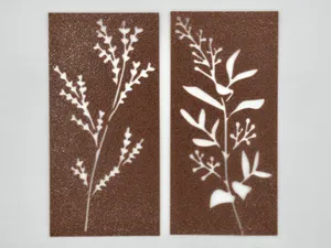 Botanical Leaf Silhouette Craft Stencils