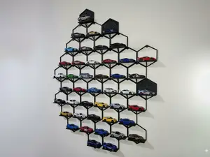 1:64 Modular Hex DieCast Car Display Wall 13 g