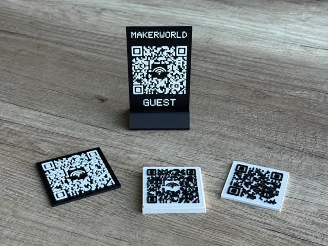 WiFi QR Code Generator - Parametric Mounts