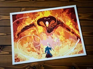 (LOTR) You Shall Not Pass! Balrog & Gandolf