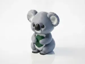 Cute Koala Figurine Chibi Character 3D Printable