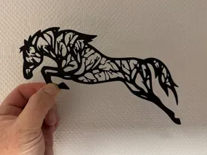 Decor tree of life horse jumping