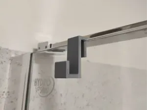 Minimalist Towel Hook for 6mm Shower Glass