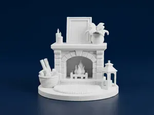 Fireplace Diorama Scale 1:12